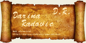 Darina Radović vizit kartica